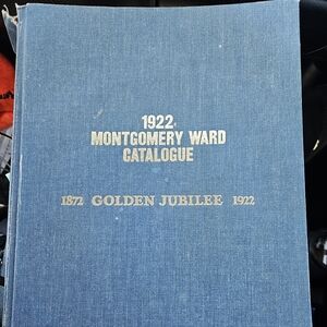 Vintage Blue Montgomery Ward Catalogue